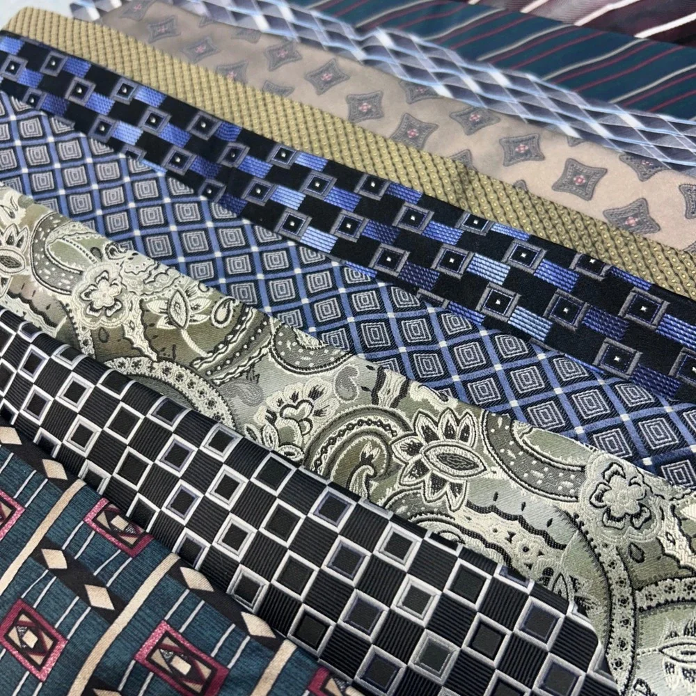Assorted Patterns Mens Multi Color Mixed Brand Neck Ties Lot 10pc Crafting
